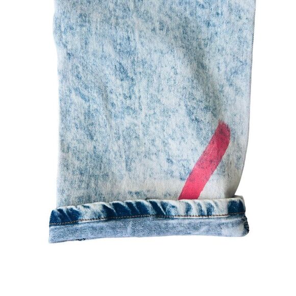 Encrypted Barbados Distressed Skinny Fit Ice Wash Paint Jeans E824583-IW Youth 2 - Picture 11 of 13